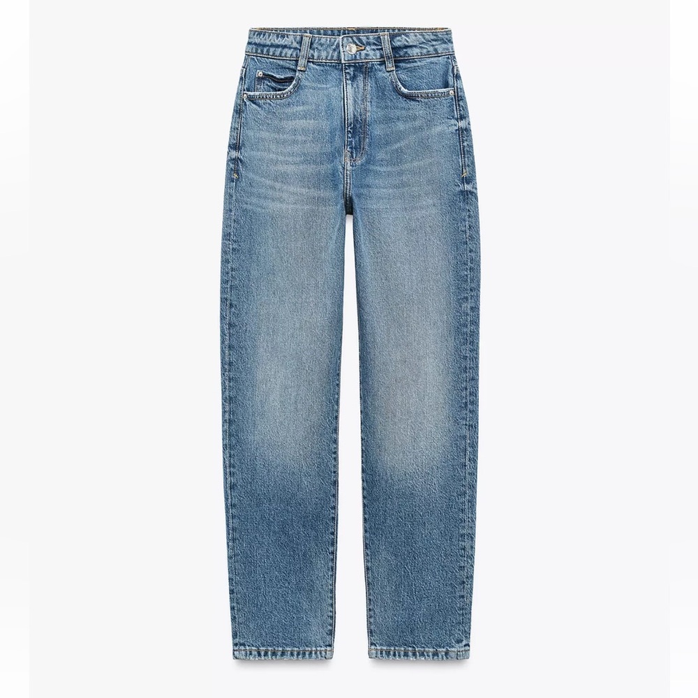 Zara High Waist Mom Leg Jeans